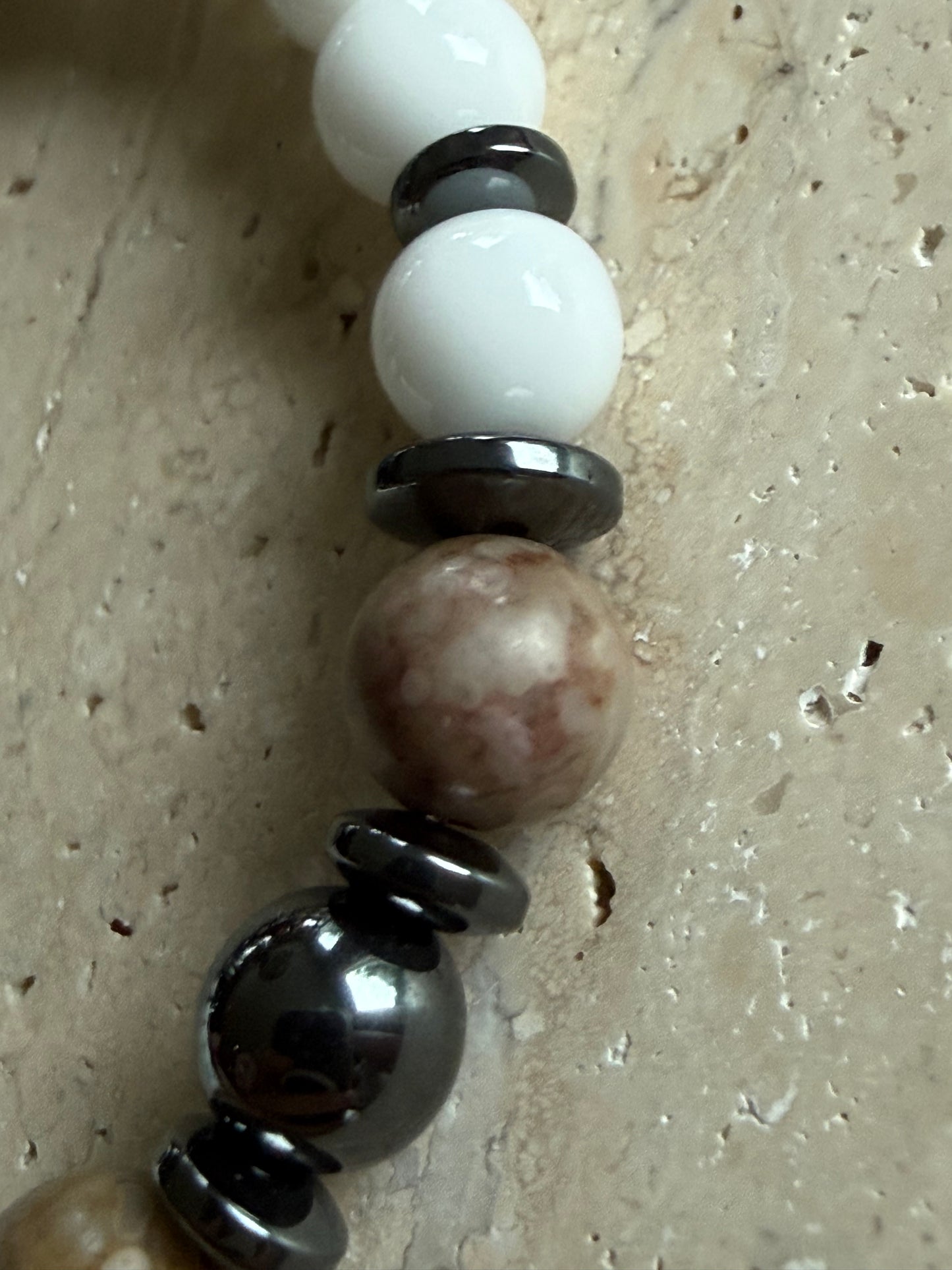 Armbånd Hvit og brun - inluma