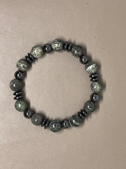 Store grønne jasperperler