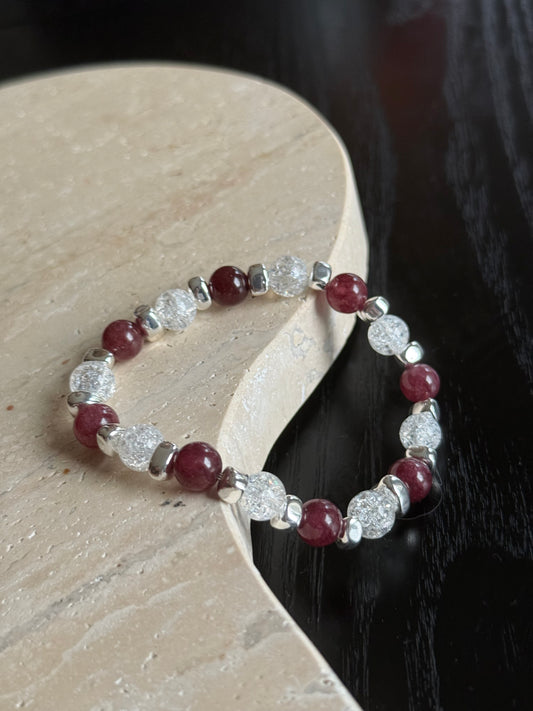 Armbånd Granat og kvarts - inluma
