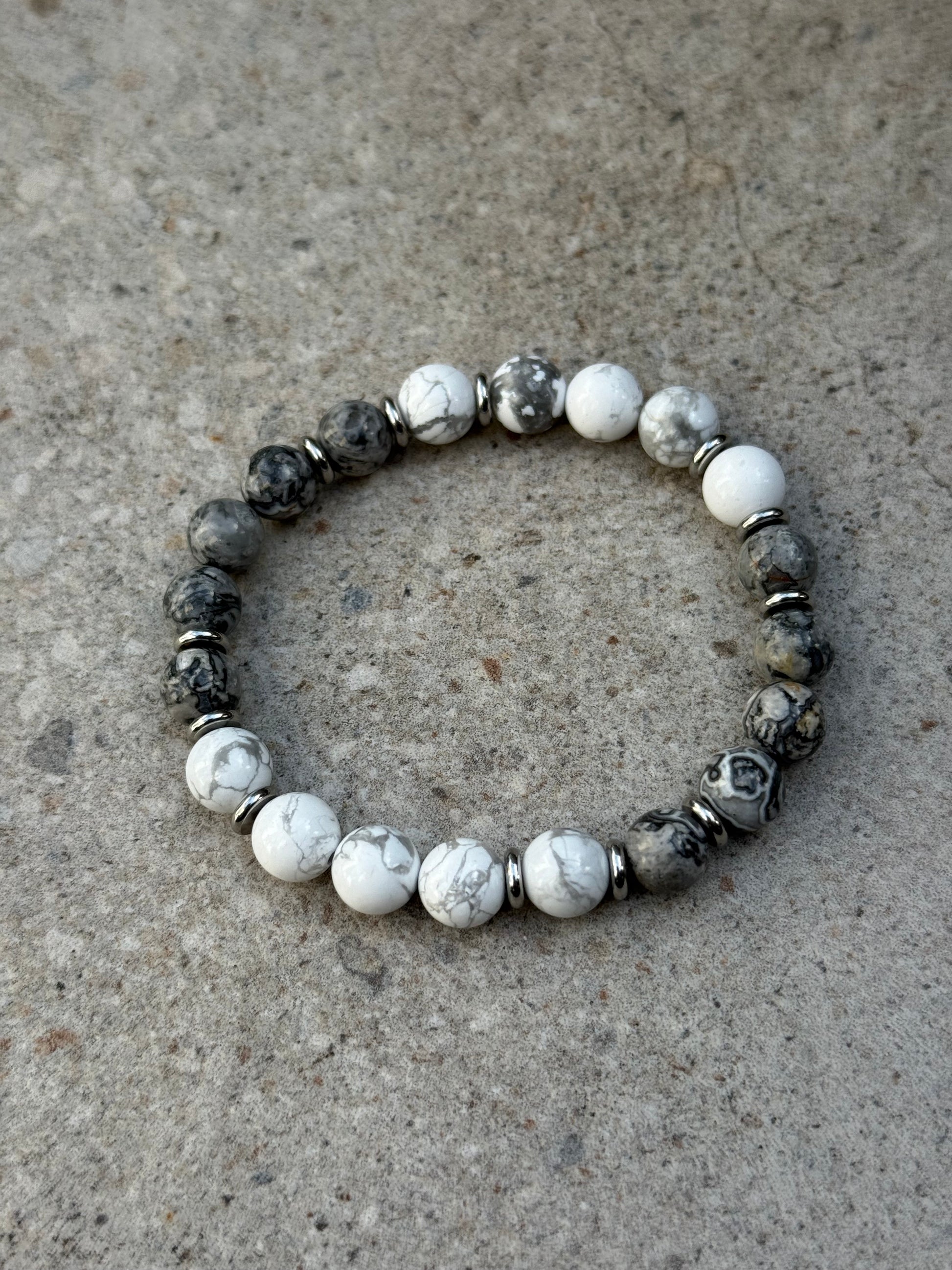 Grå Jasper og hvit howlitt - inluma