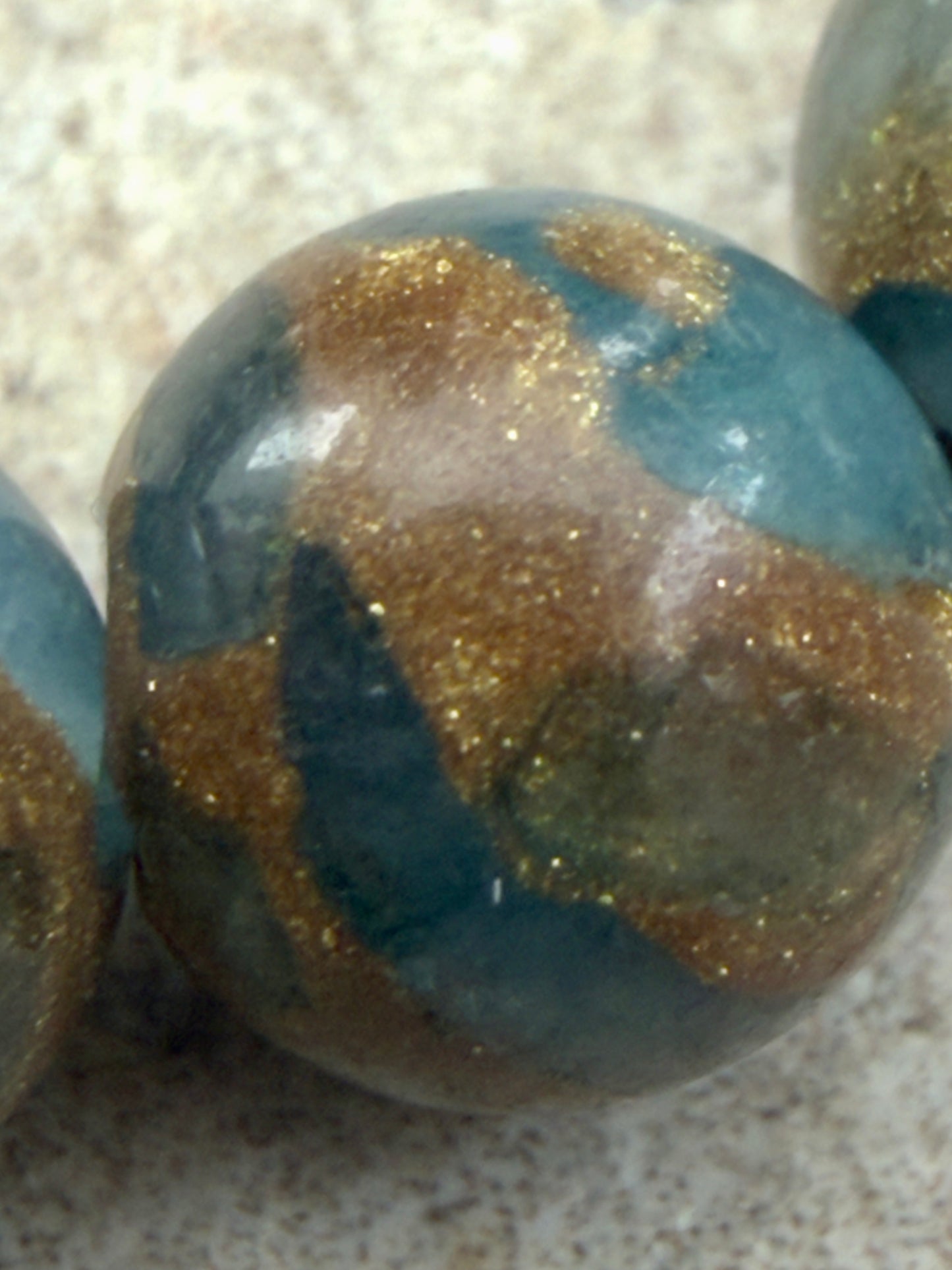 Armbånd blå cloisonne og sølv - inluma