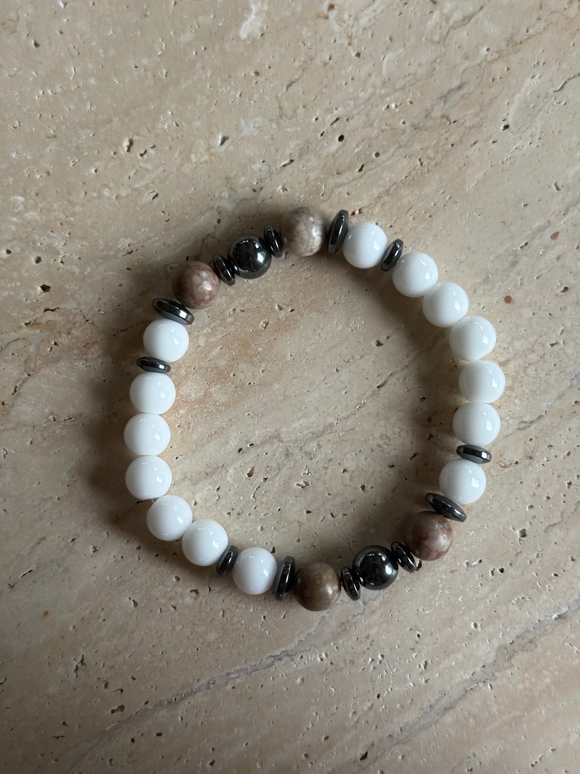 Armbånd Hvit og brun - inluma