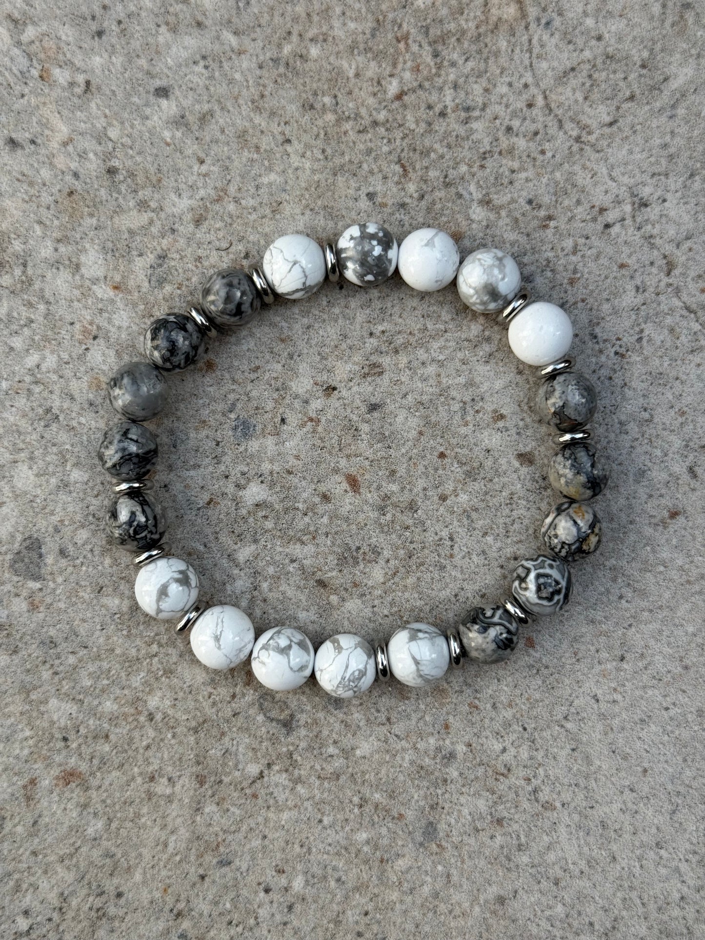 Grå Jasper og hvit howlitt - inluma