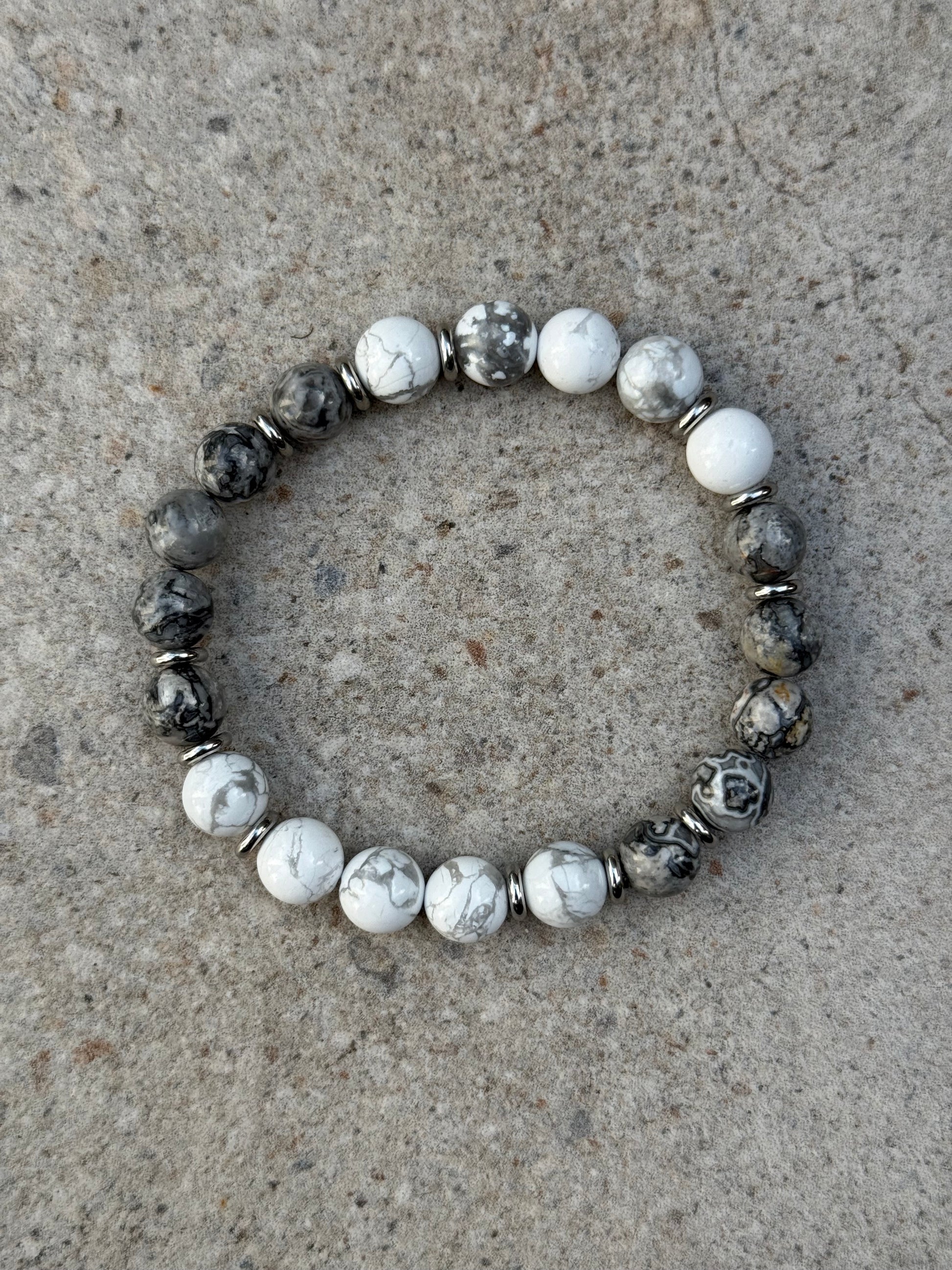 Grå Jasper og hvit howlitt - inluma
