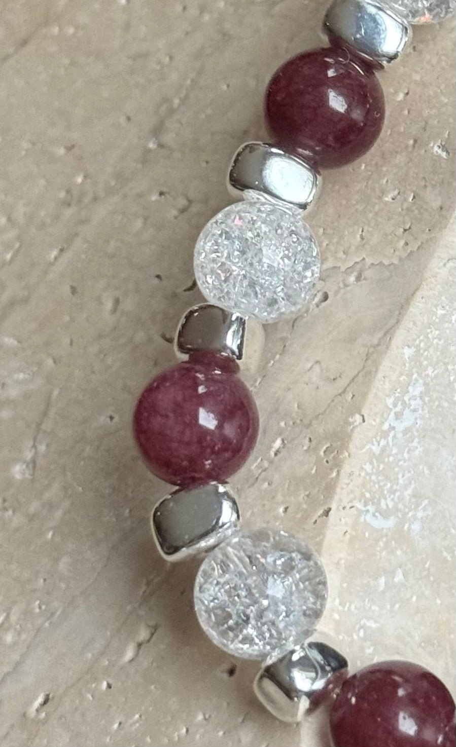 Armbånd Granat og kvarts - inluma