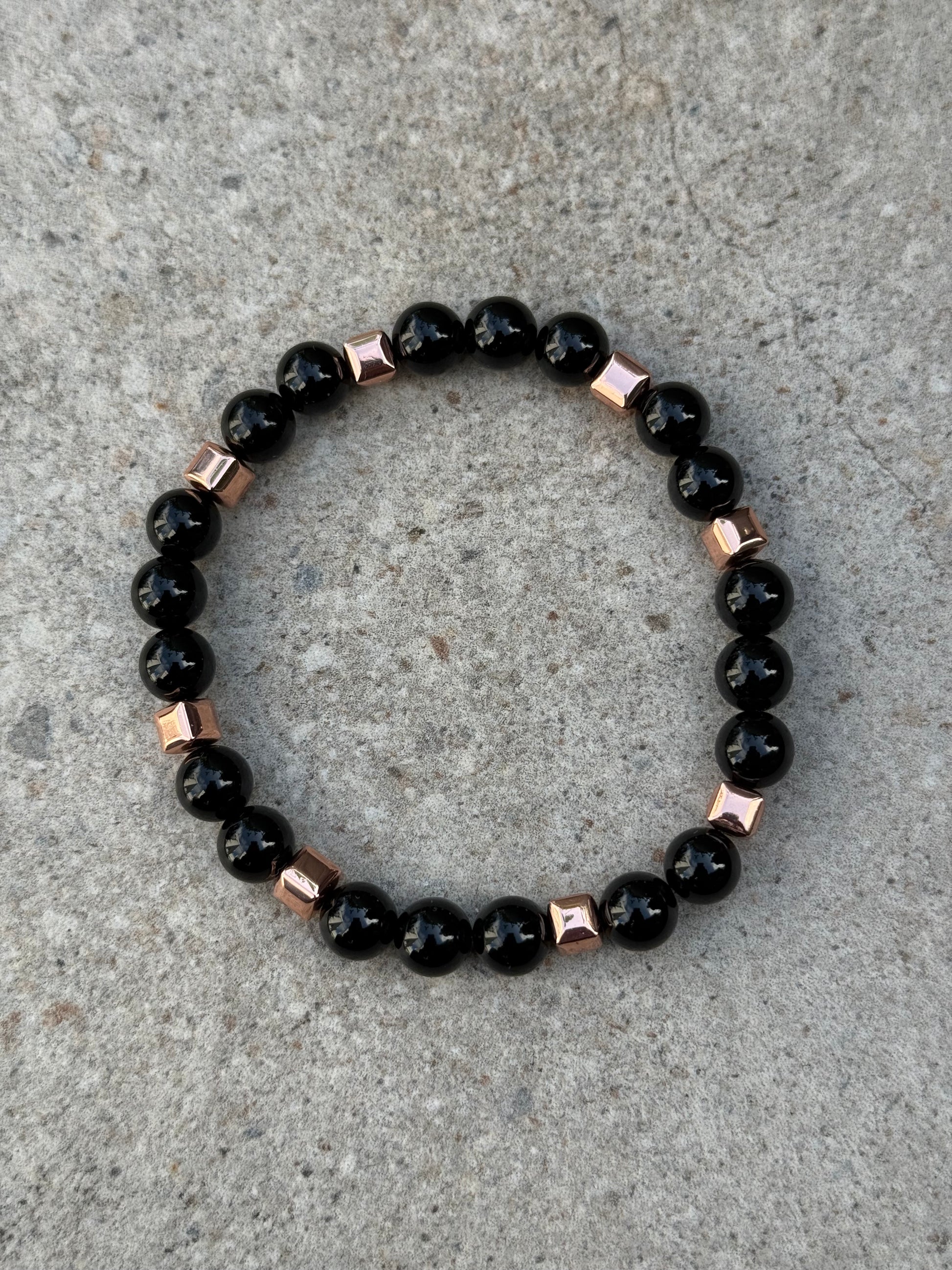 Sort onyx og roségull - inluma