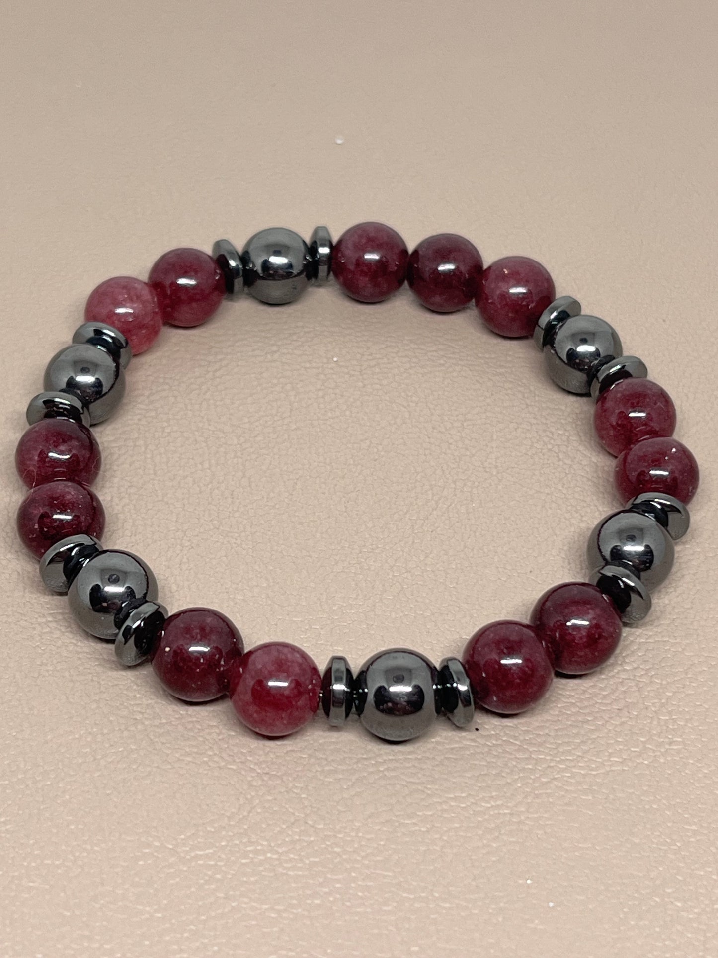 Armbånd Røde granatperler