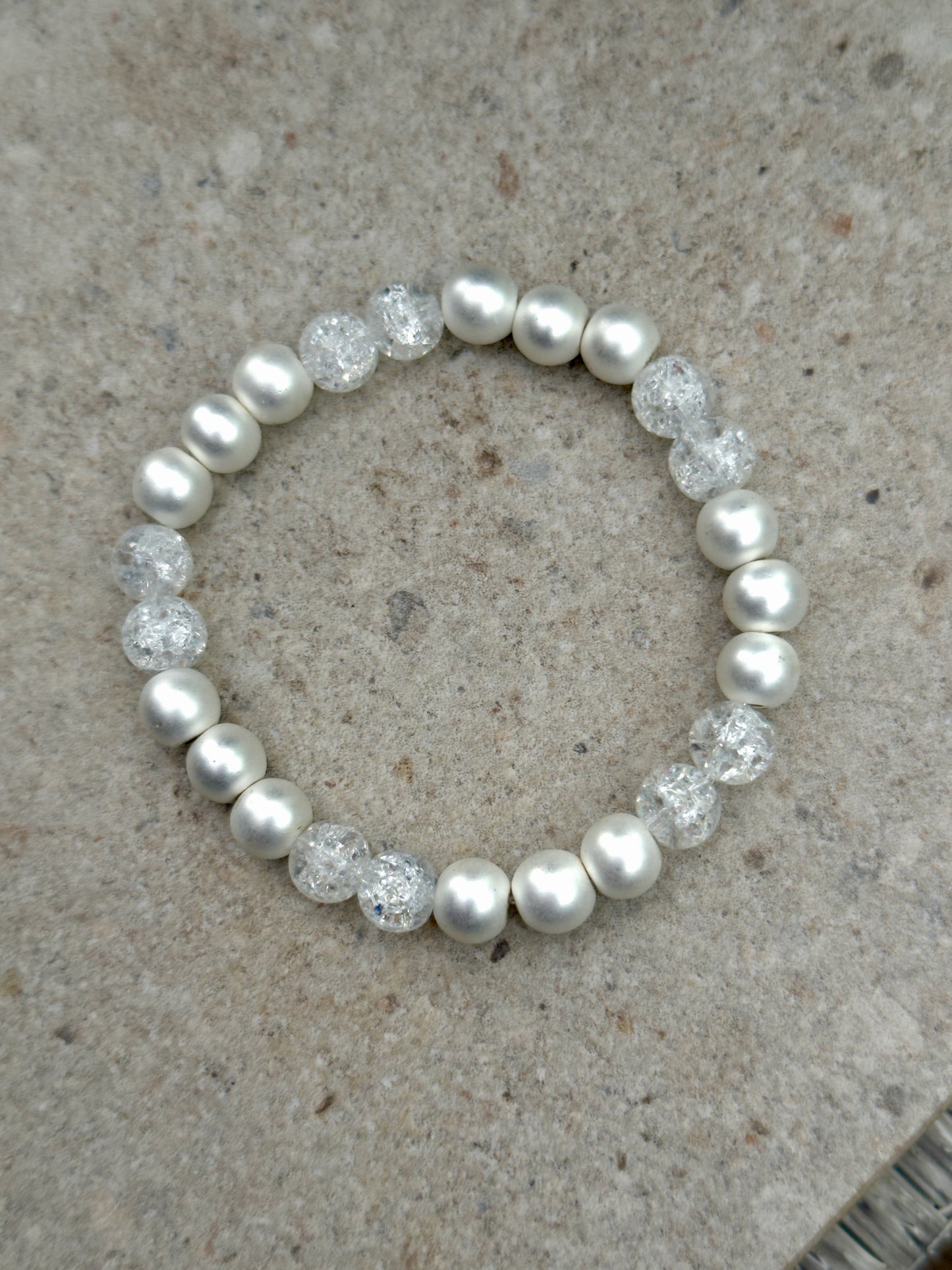 Armbånd sølv hematitt og kvarts - inluma