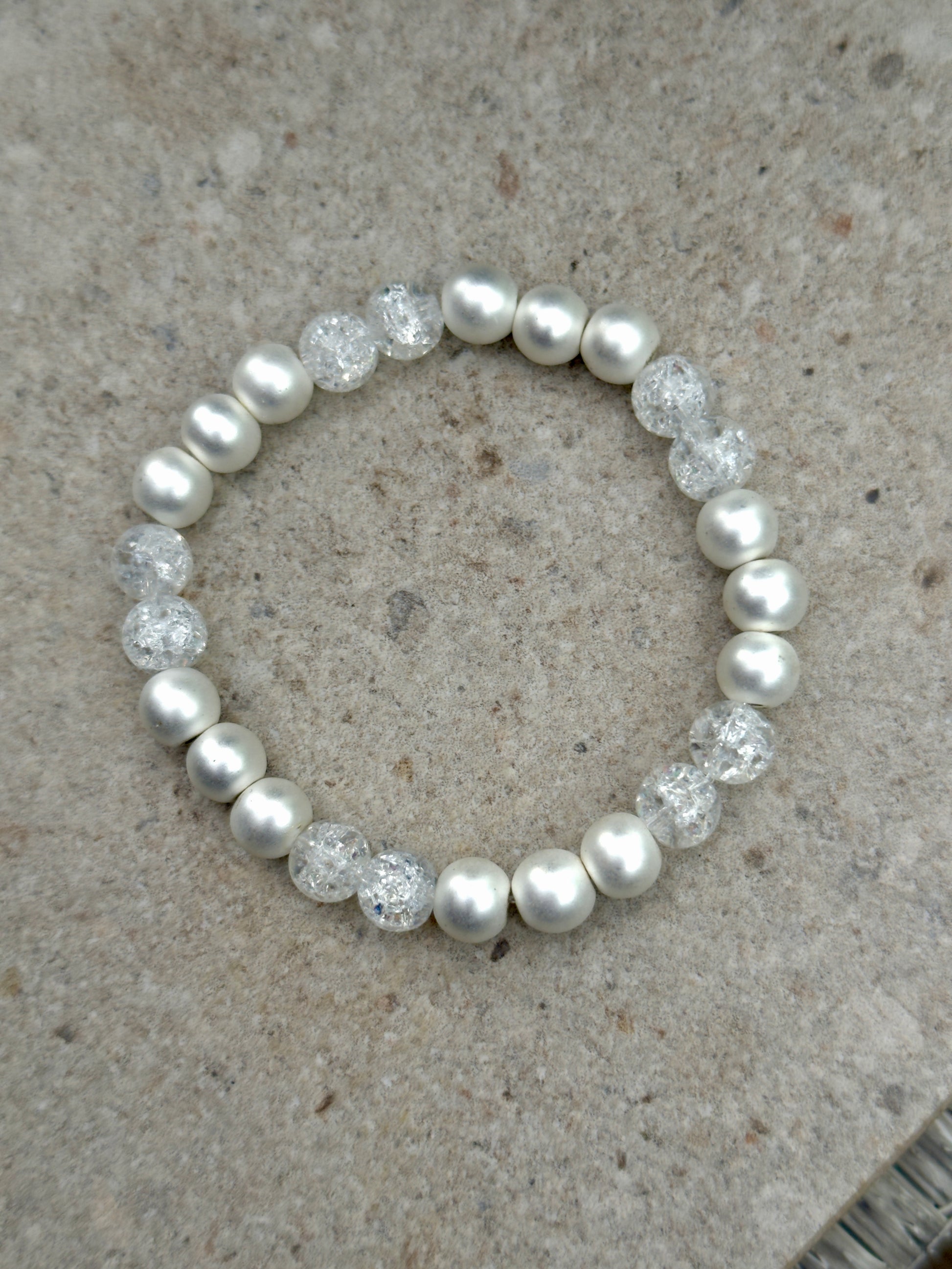 Armbånd sølv hematitt og kvarts - inluma